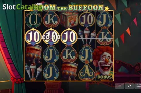 Οθόνη3. Boom The Buffoon Κουλοχέρης 