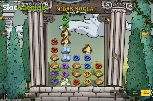 Οθόνη2. Midas Moolah Random Reels Κουλοχέρης 