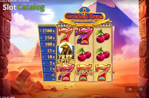 Οθόνη3. Golden Suns: Chain Collect Κουλοχέρης