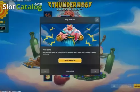 Οθόνη7. Thunder Hog Chaos Reels Κουλοχέρης 
