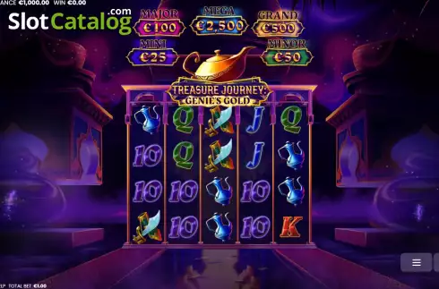 Οθόνη2. Treasure Journey: Genie's Gold Κουλοχέρης