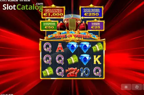 Οθόνη2. Cash on Wheels Hold and Win Κουλοχέρης