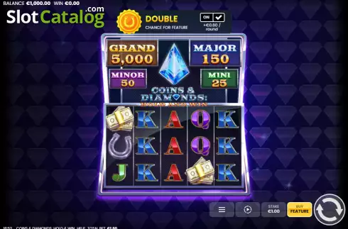 Οθόνη2. Coins & Diamonds: Hold and Win Κουλοχέρης