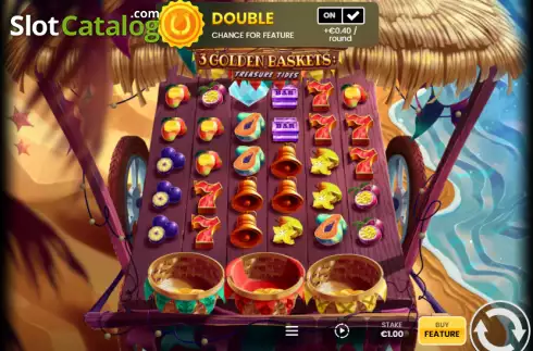 Οθόνη2. 3 Golden Baskets: Treasure Tides Κουλοχέρης