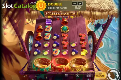 Οθόνη3. 3 Golden Baskets: Treasure Tides Κουλοχέρης
