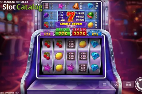 Οθόνη2. Lucky Seven Spin Κουλοχέρης
