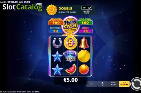 Οθόνη3. Twin Cash: Hold and Win Κουλοχέρης