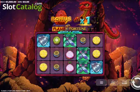 Οθόνη2. Flame & Fortune: Hold & Win Κουλοχέρης