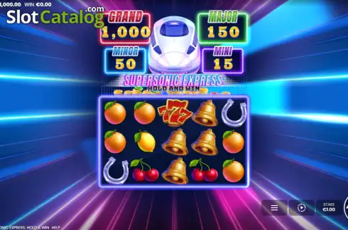 Οθόνη2. Supersonic Express: Hold and Win Κουλοχέρης