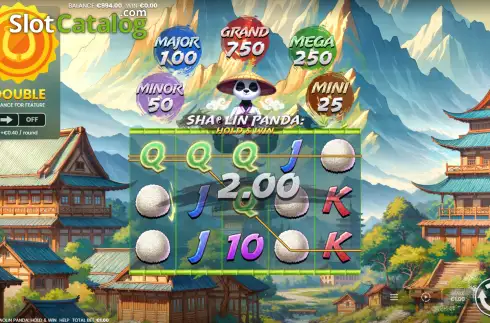 Οθόνη3. Shaolin Panda: Hold & Win Κουλοχέρης