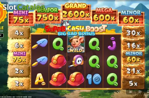 Οθόνη2. Super Cash Boost: Big Bad Bonus Κουλοχέρης
