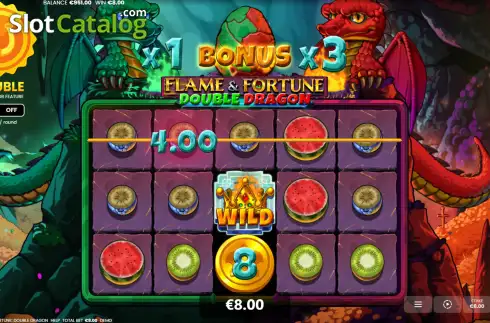 Οθόνη3. Flame & Fortune Double Dragon Κουλοχέρης 
