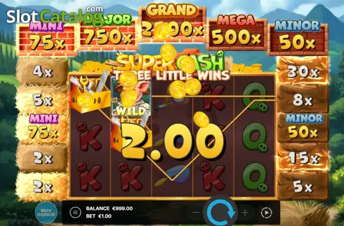Οθόνη3. Super Cash: Three Little Wins Κουλοχέρης 