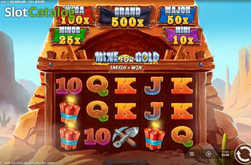 Οθόνη2. Mine for Gold: Smash & Win Κουλοχέρης