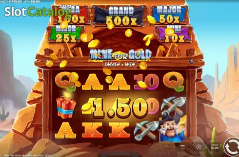 Οθόνη3. Mine for Gold: Smash & Win Κουλοχέρης