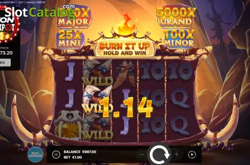 Οθόνη3. Burn It Up: Hold & Win Κουλοχέρης
