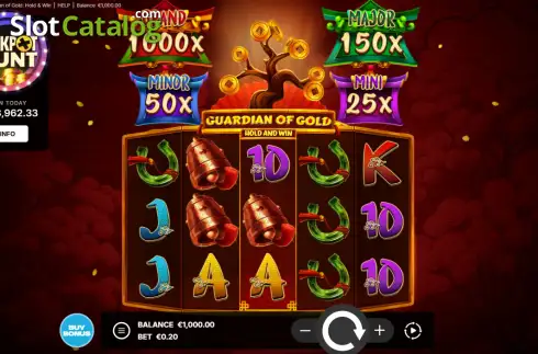 Οθόνη2. Guardian of Gold: Hold & Win Κουλοχέρης