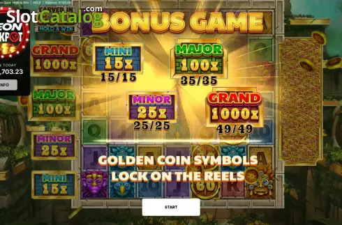 Οθόνη3. Carved in Gold: Hold & Win Κουλοχέρης