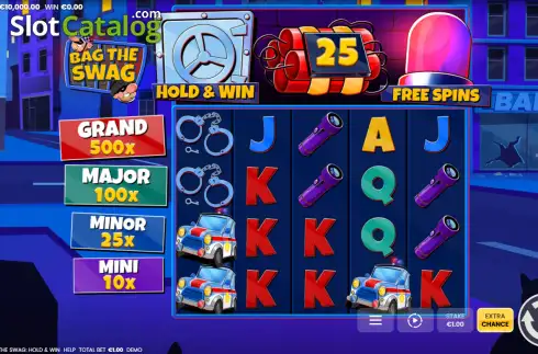 Οθόνη2. Bag the Swag: Hold & Win Κουλοχέρης