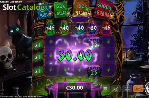 Οθόνη3. Witches' Fortune: Hold & Win Κουλοχέρης