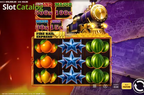 Οθόνη2. Fire Rail Express: Hold & Win Κουλοχέρης
