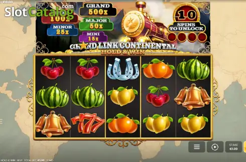 Οθόνη2. Grand Link Continental: Hold & Win Κουλοχέρης