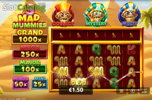 Οθόνη3. 3 Mad Mummies: Hold & Win Κουλοχέρης 