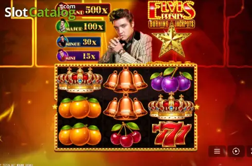Οθόνη2. Elvis Presley: Burning Jackpots Κουλοχέρης 