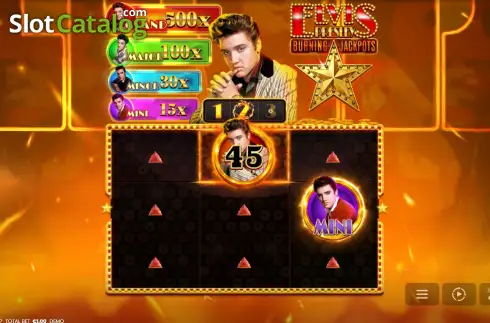 Οθόνη3. Elvis Presley: Burning Jackpots Κουλοχέρης 