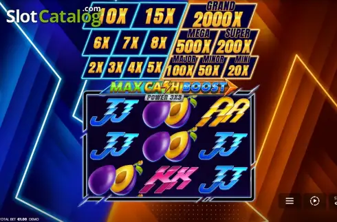 Οθόνη2. Max Cash Boost: Power 3x3 Κουλοχέρης