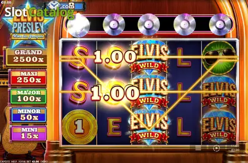 Οθόνη3. Elvis Presley: Viva Las Jackpots Κουλοχέρης