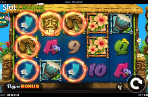 Οθόνη4. Maui Millions Κουλοχέρης