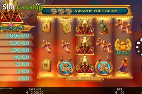 Οθόνη3. Ascension Rise to Riches Κουλοχέρης