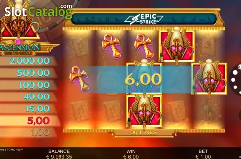 Οθόνη5. Ascension Rise to Riches Κουλοχέρης