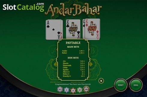 Οθόνη7. Andar Bahar (OneTouch) Κουλοχέρης