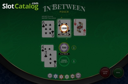 Οθόνη4. In Between Poker Κουλοχέρης