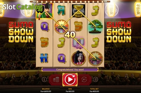 Οθόνη3. Sumo Showdown Κουλοχέρης 