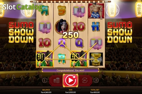 Οθόνη4. Sumo Showdown Κουλοχέρης 