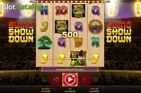 Οθόνη5. Sumo Showdown Κουλοχέρης 