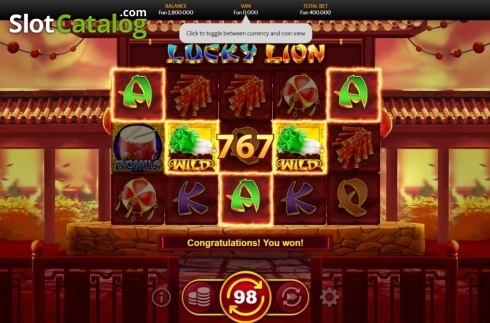 Οθόνη4. Lucky Lion (OneTouch) Κουλοχέρης