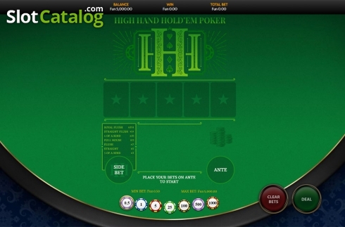 Οθόνη2. High Hand Holdem Poker(OneTouch) Κουλοχέρης