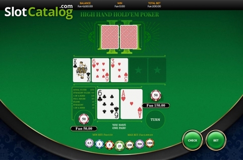 Οθόνη3. High Hand Holdem Poker(OneTouch) Κουλοχέρης