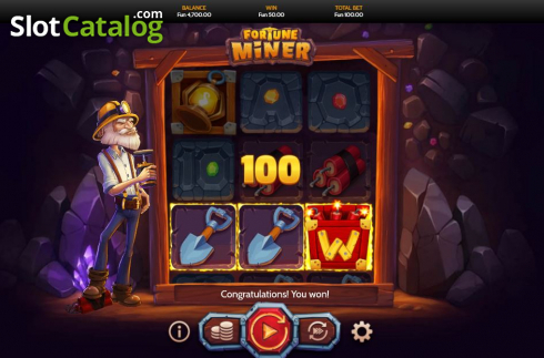 Οθόνη4. Fortune Miner Κουλοχέρης 