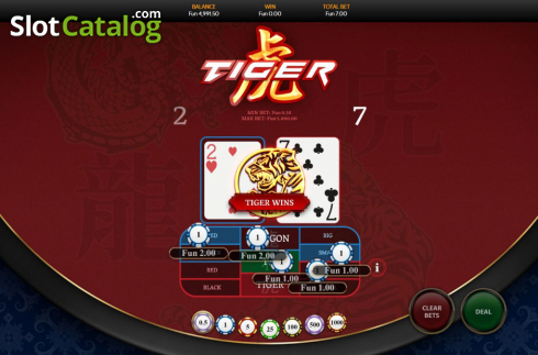 Οθόνη4. Dragon Tiger (OneTouch) Κουλοχέρης