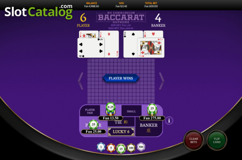 Οθόνη3. Baccarat Supreme No Commission Κουλοχέρης