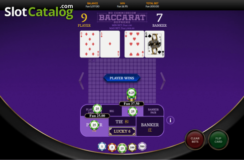 Οθόνη4. Baccarat Supreme No Commission Κουλοχέρης