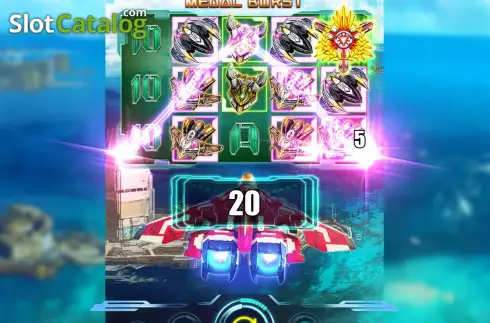 Οθόνη7. Raiden Medal Burst Κουλοχέρης
