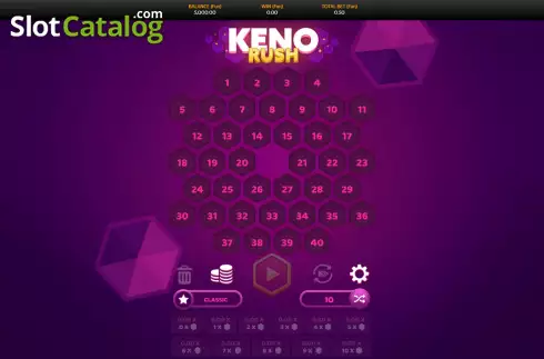 Οθόνη2. Keno Rush Κουλοχέρης