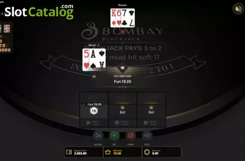 Οθόνη3. Bombay Blackjack Κουλοχέρης