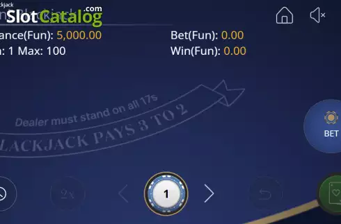 Οθόνη2. Mini Blackjack (OneTouch) Κουλοχέρης 